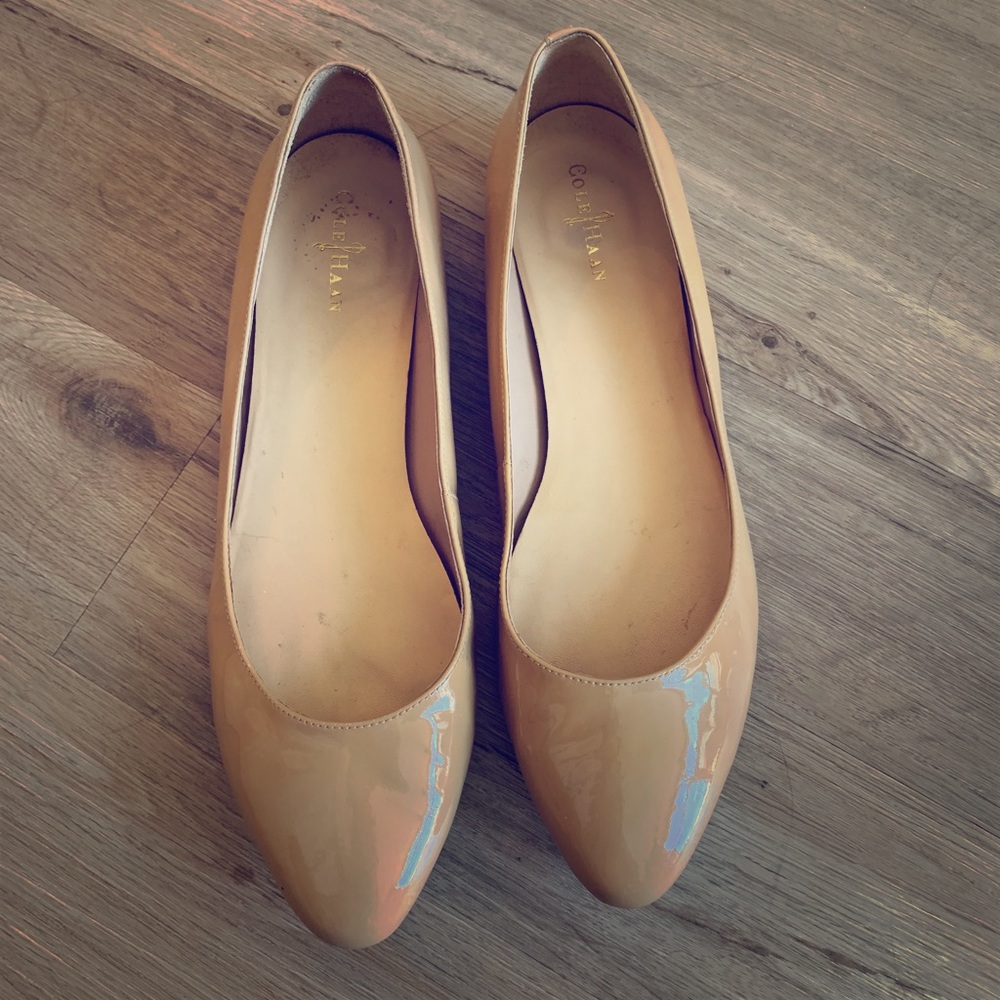 Cole Haan Nike Air nude patent flats size 8